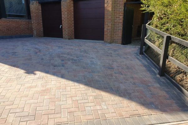 Block Paving Driveway with a Tree Removal in Milton Keynes